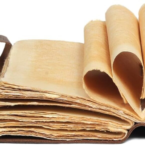 C Compass Vintage Leather Journal - Antique Handmade Leather Bound journal with - Picture 6 of 10